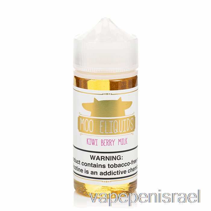 Vape Israel חד פעמי חלב קיווי ברי - Moo E-liquids - 100 מ"ל 3 מ"ג